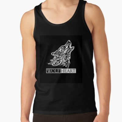 Wolf Heart Black Tank Top Official SSSniperWolf Merch