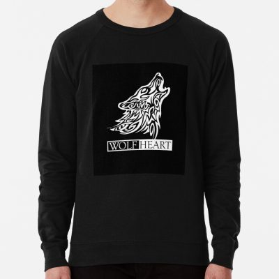 Wolf Heart Black Sweatshirt Official SSSniperWolf Merch