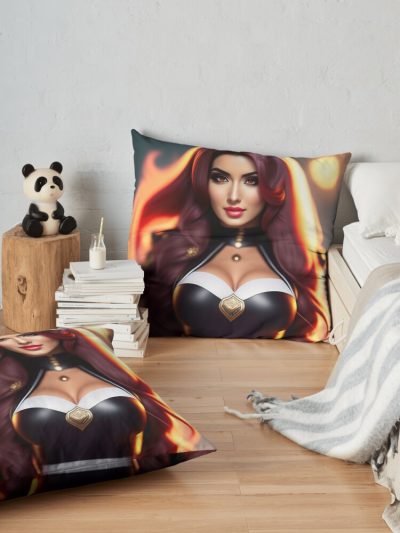 Sssniperwolf Throw Pillow Official SSSniperWolf Merch