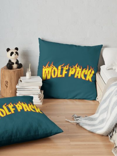 Sssniperwolf Wolfpack Throw Pillow Official SSSniperWolf Merch