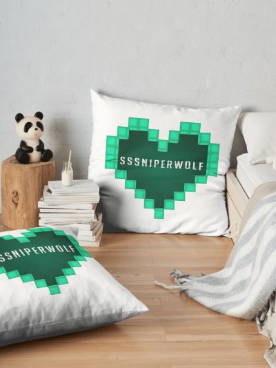 Sssniperwolf [Just Throw Pillow Official SSSniperWolf Merch