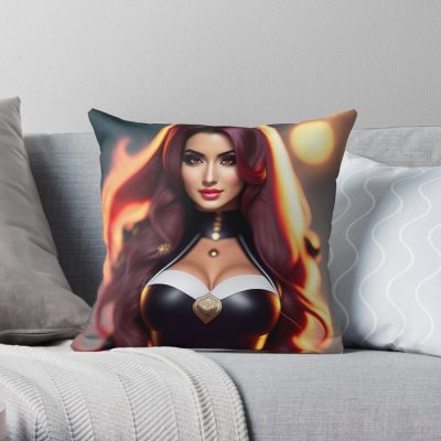 Sssniperwolf Throw Pillow Official SSSniperWolf Merch