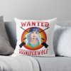 Sssniperwolf Youtobes Throw Pillow Official SSSniperWolf Merch