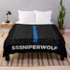 Sssniperwolf Throw Blanket Official SSSniperWolf Merch