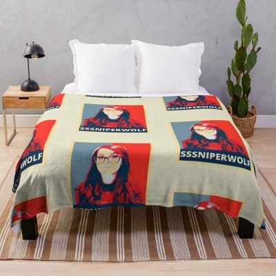 Sssniperwolf Youtobes Classic Throw Blanket Official SSSniperWolf Merch