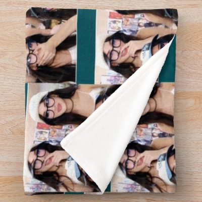 Sssniperwolf Collage Throw Blanket Official SSSniperWolf Merch