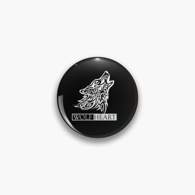 Wolf Heart Black Pin Official SSSniperWolf Merch