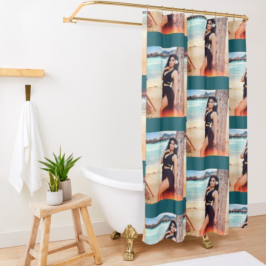 Sssniperwolf Beach Long Shower Curtain Official SSSniperWolf Merch