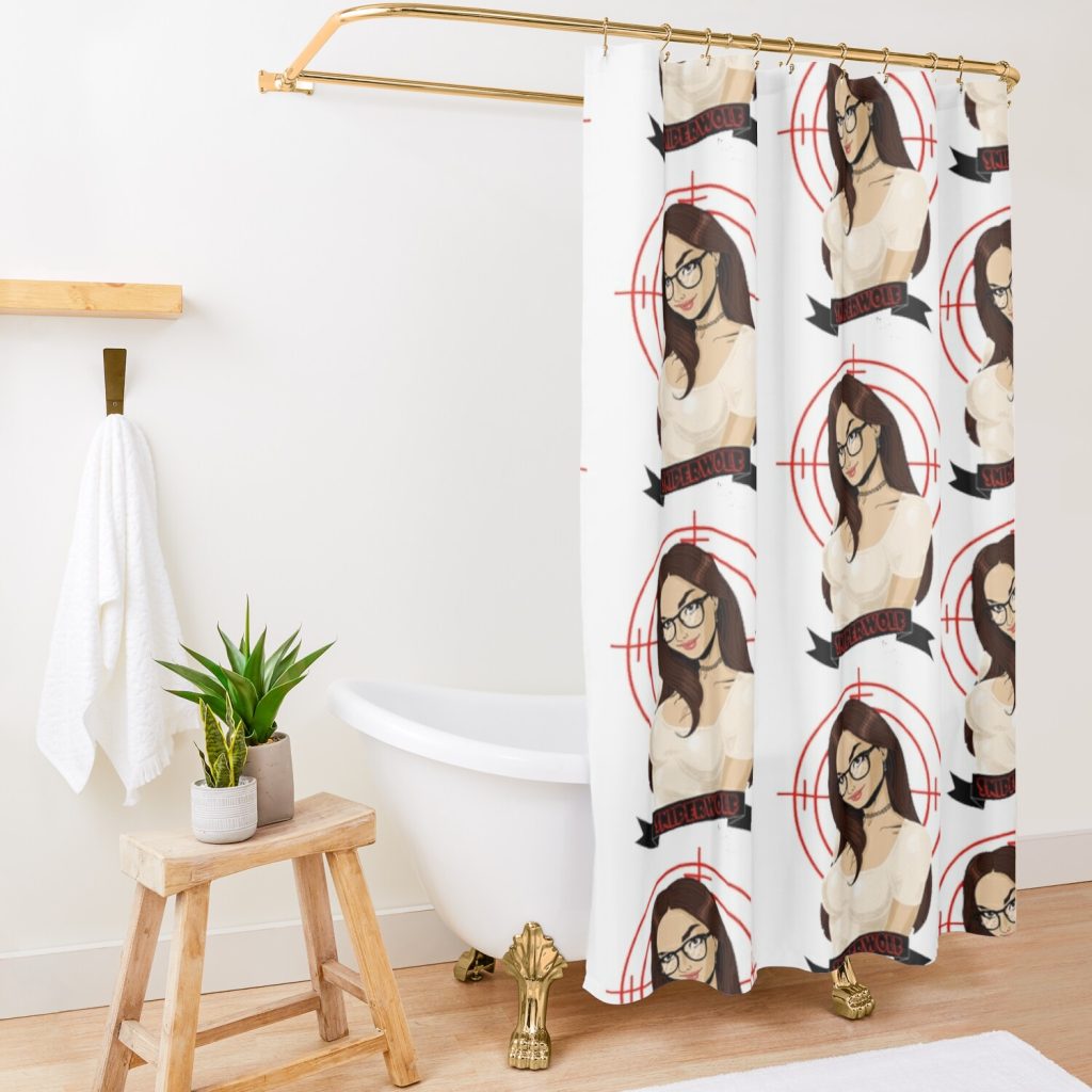 Sssniperwolf Shirt Shower Curtain Official SSSniperWolf Merch