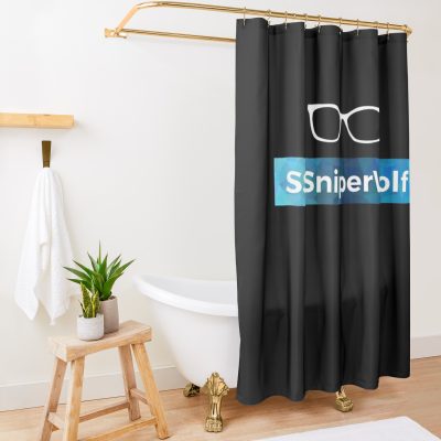 Sssniperwolf Shower Curtain Official SSSniperWolf Merch