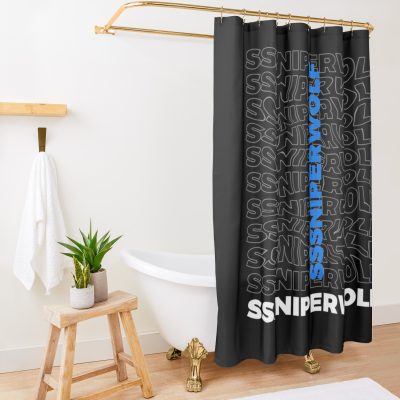 Sssniperwolf Shower Curtain Official SSSniperWolf Merch