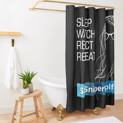 Sssniperwolf Shower Curtain Official SSSniperWolf Merch