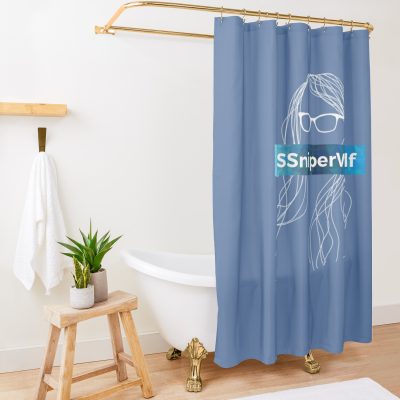 Sssniperwolf Classic Shower Curtain Official SSSniperWolf Merch